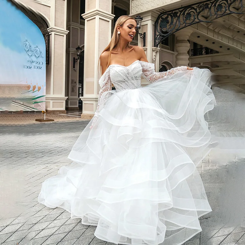 Off shoulder Wedding Dress, African wedding dress, Bridal wedding dress,  African Fashion, Vestido de Noiva Bridal Dress, Long wedding Gowns. -   Portugal