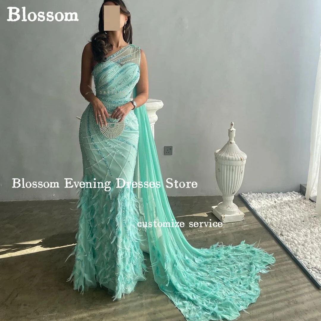 Mint Green Deep V Neck Beads Evening Dresses Long 2024 Celebrity Gowns For  Woman Wedding Party Detachable Train Prom Dress