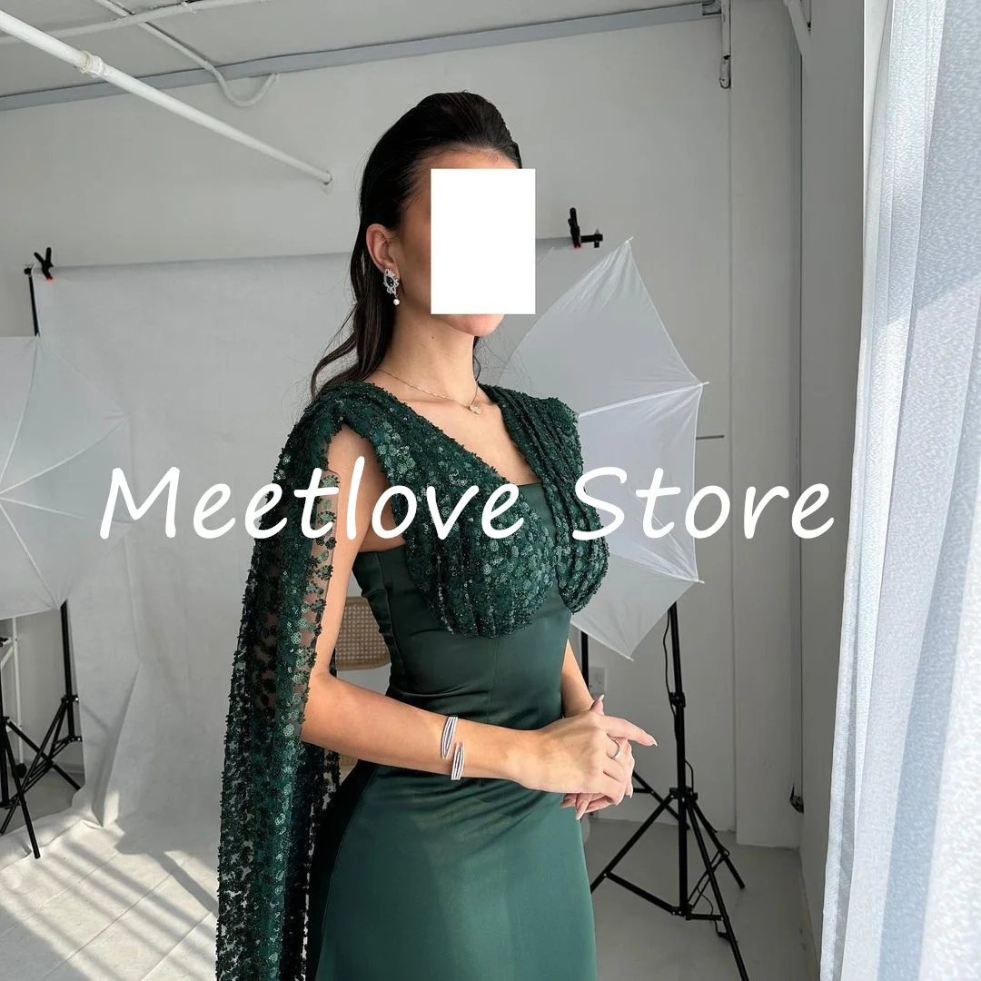 Meetlove Prom dresses فساتين السهرة V-neck Halter A-Line Luxury evening dresses 2023 Wedding party dress Evening dress 1