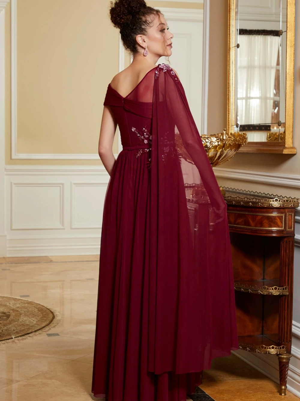 Classic Fishtail Sequin V Necked Evening Dresses for Women Elegant Mer –  Avadress