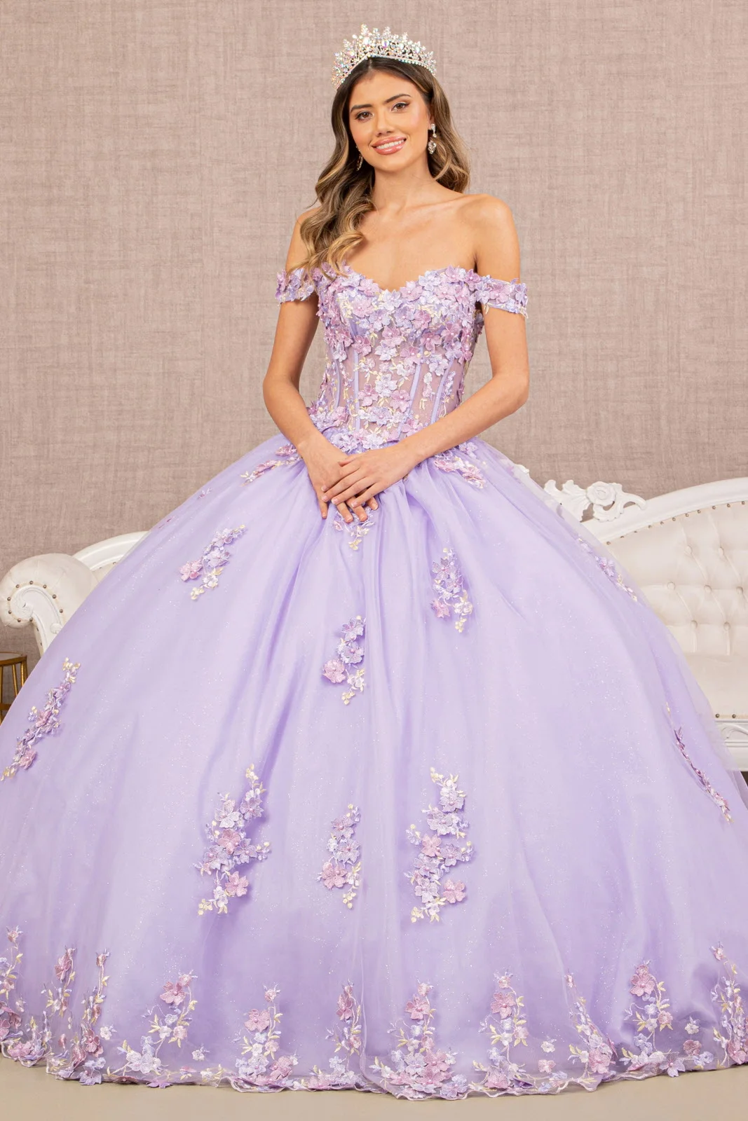 Mexican Sky Blue Quinceanera Dress With 3D Floral Applique Vestidos XV Años  Sweet 16 Dress Bow Robe De Soirée 2022 