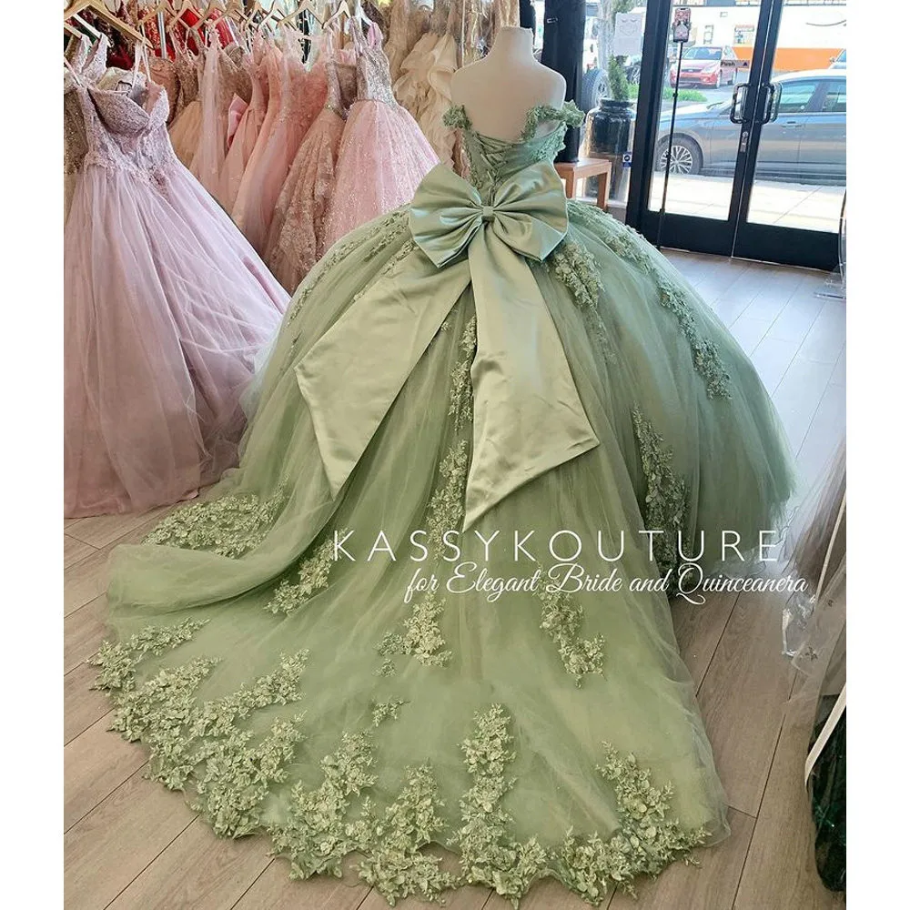 Cap Short Sleeve Sweep Brush Train A-Line Ball Gown Off-the-shoulder Satin  Lace Dress - UCenter Dress