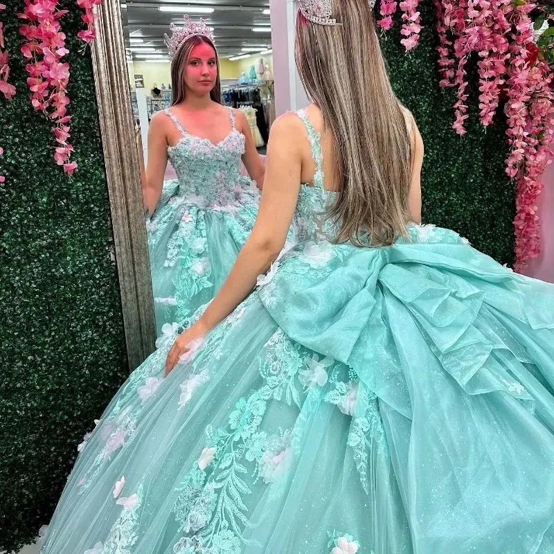 Mint Blue Quince Dresses