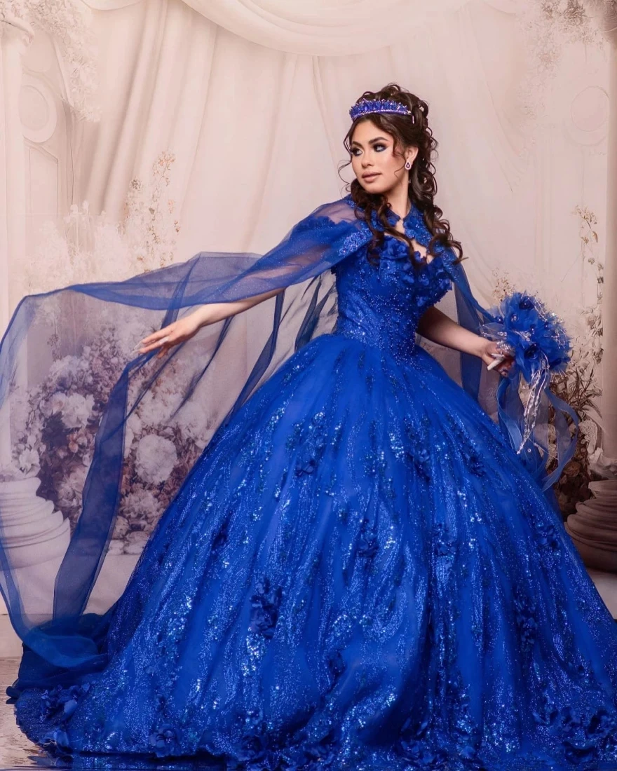 royal blue princess ball gowns