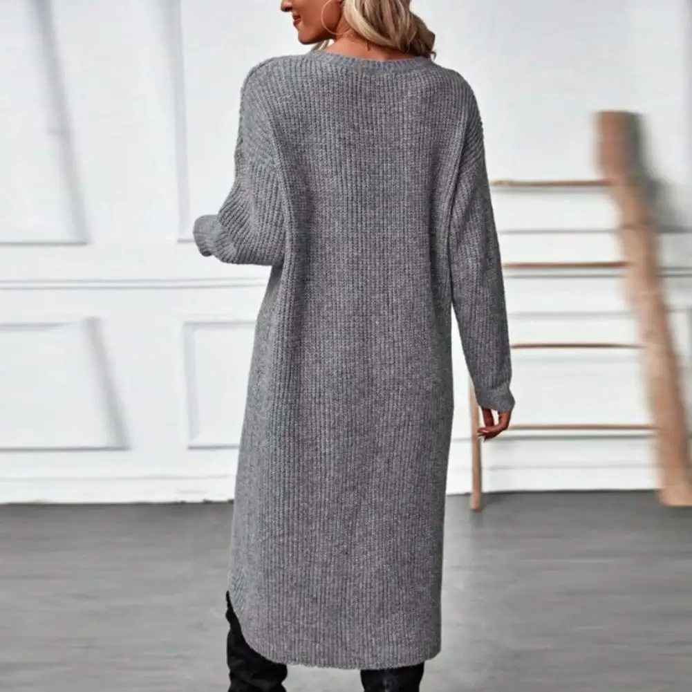 Mid length sweater top dress