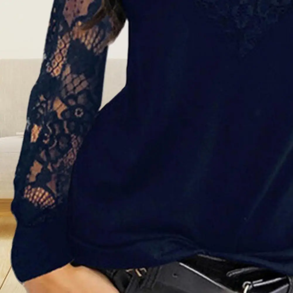 Sexy Women's Lace Deep V Neck Shirts Tops