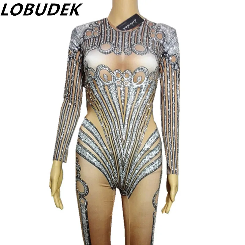 Rhinestone Bodysuit / Crystals / Festival Outfit / Halloween