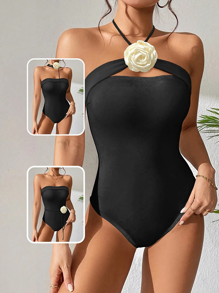 Strapless One Piece Swimdress Set - Women's Slim Fit Malaysia
