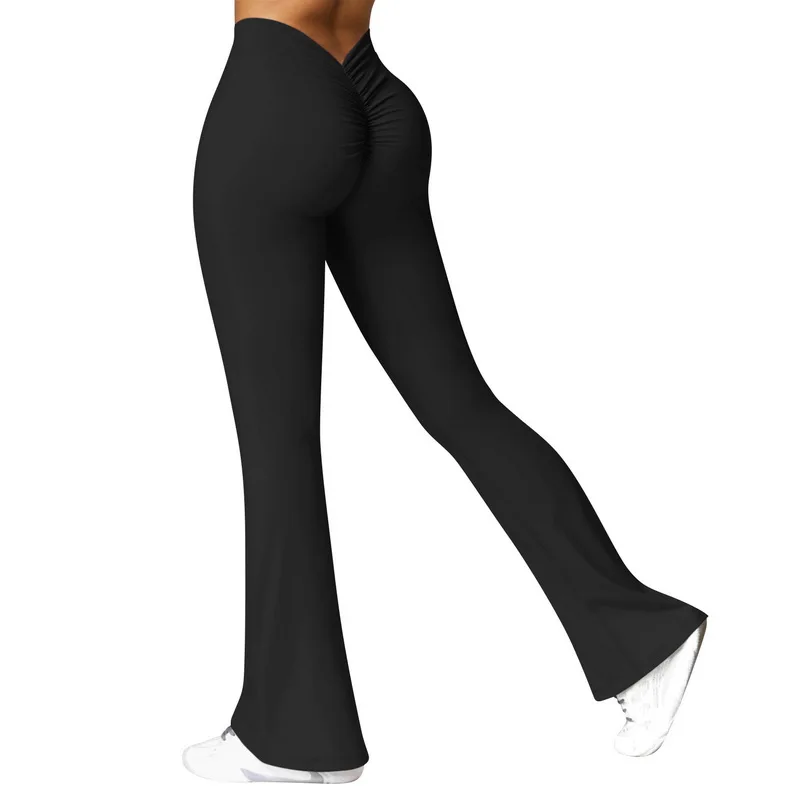 Black Printed Yoga Leggings for Women, Gym Pants, Sexy Push up Workout  Leggings, Designer Sports Trousers -  Canada