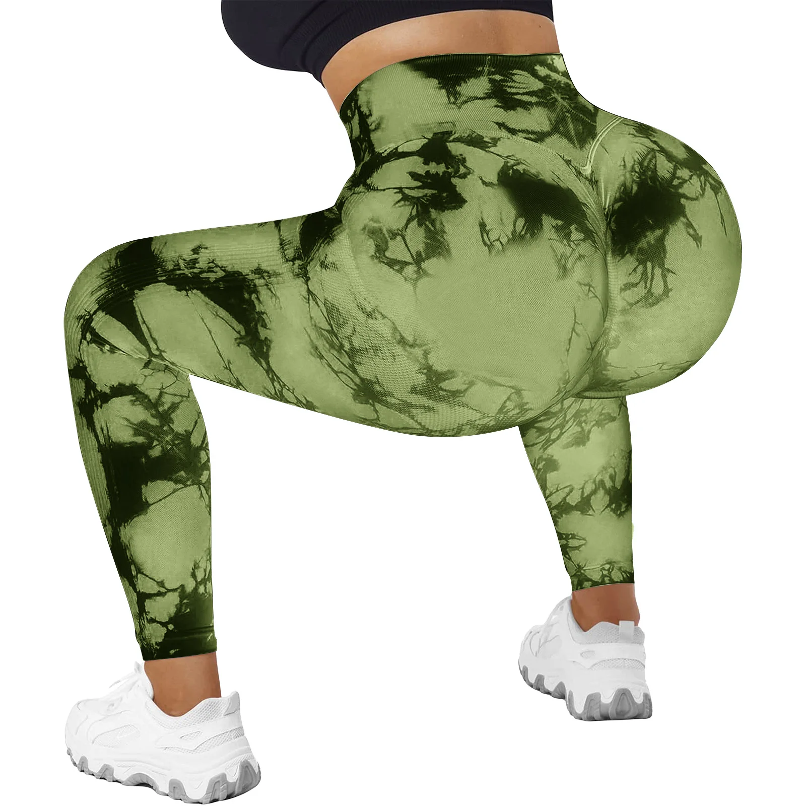  Seamless Leggings For Women High Waist Tummy Control Butt  Lift Yoga Pants Workout Gym Smile Contour Tights Light Pink XL