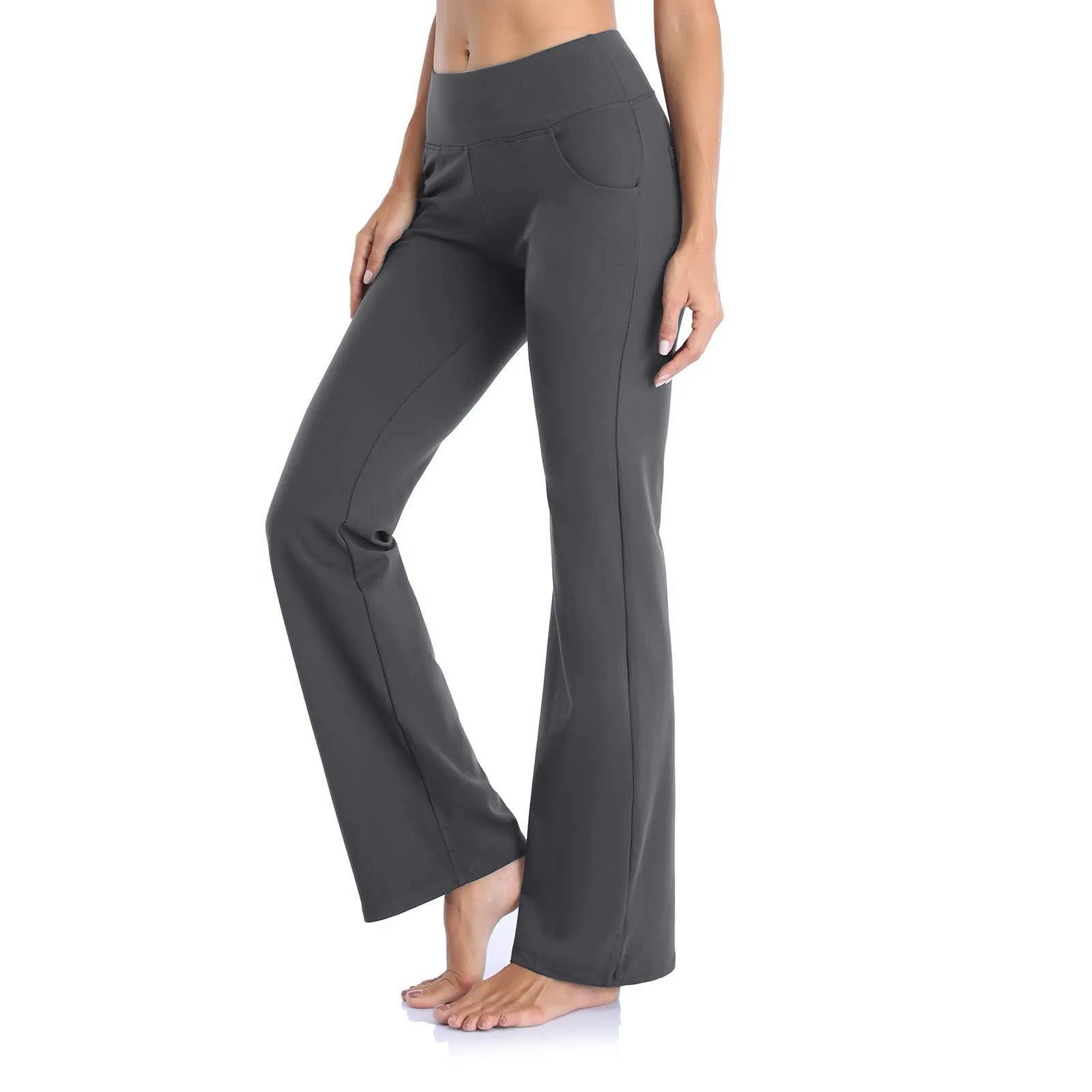 Yoga Pants With Pockets High Waisted Workout Pants For Women Work