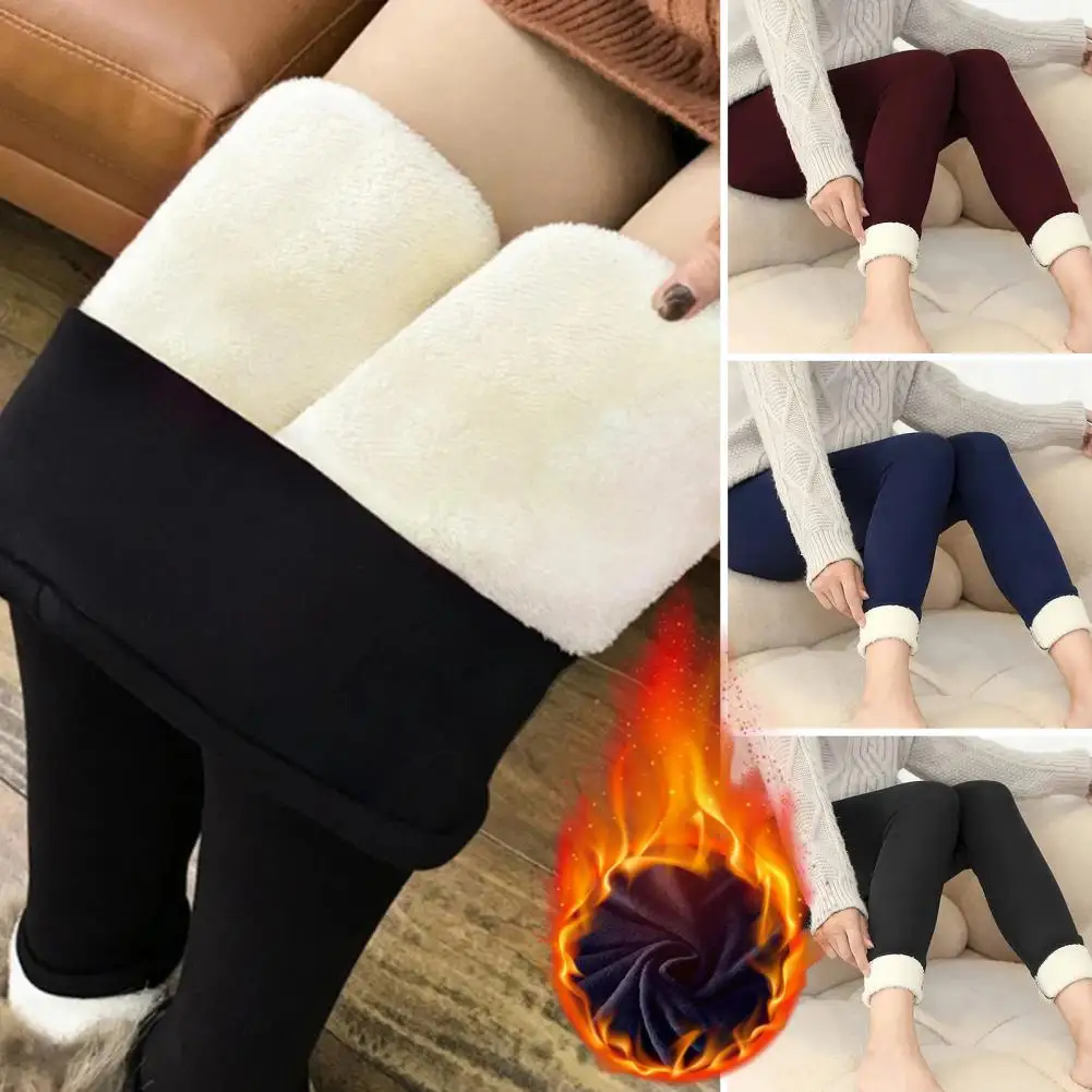 Winter Plush Thermal Skinny Pantyhose Leggings For Women Warm