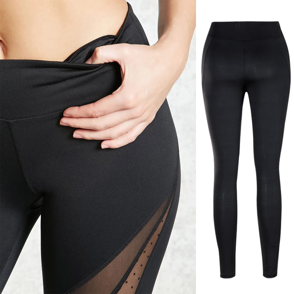 Women's Solid Pants Workout Leggings High Waist Sexy Pant Athletic