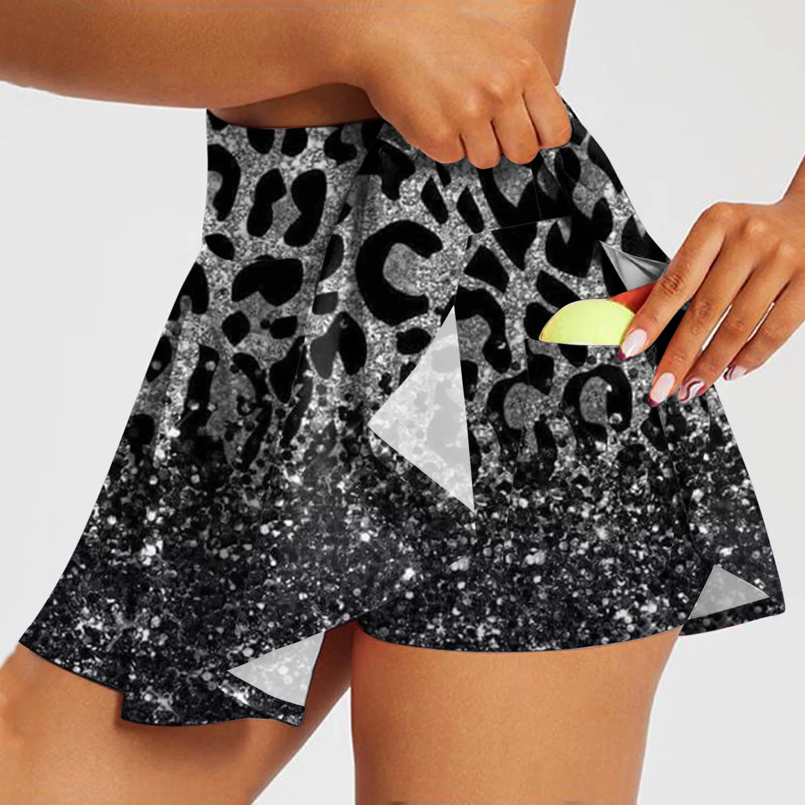 2022 Summer Women Short Skirts Sexy 2 in 1 Butt Scrunch Skirted Quick Dry  Fake Skorts for Gym Yoga Running Tennis Golf Skater,Leopard-L : :  Clothing, Shoes & Accessories