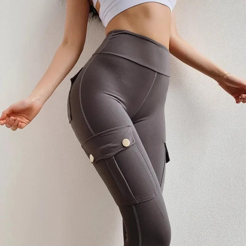 Women Colombian Butt Lifting Jeggings Pockets Stretch Push Up