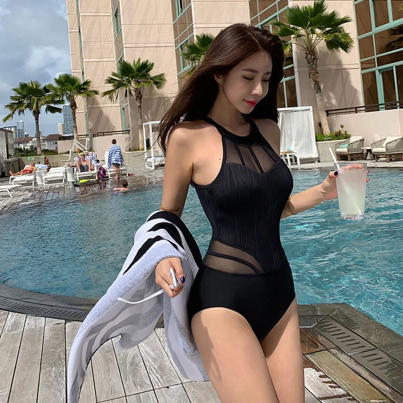 Swimwear Women's 2023 New Seaside Sexy Bikini Small Breasts Gather To Cover  The Belly And Show Thin Piece Summer Swimsuits - AliExpress