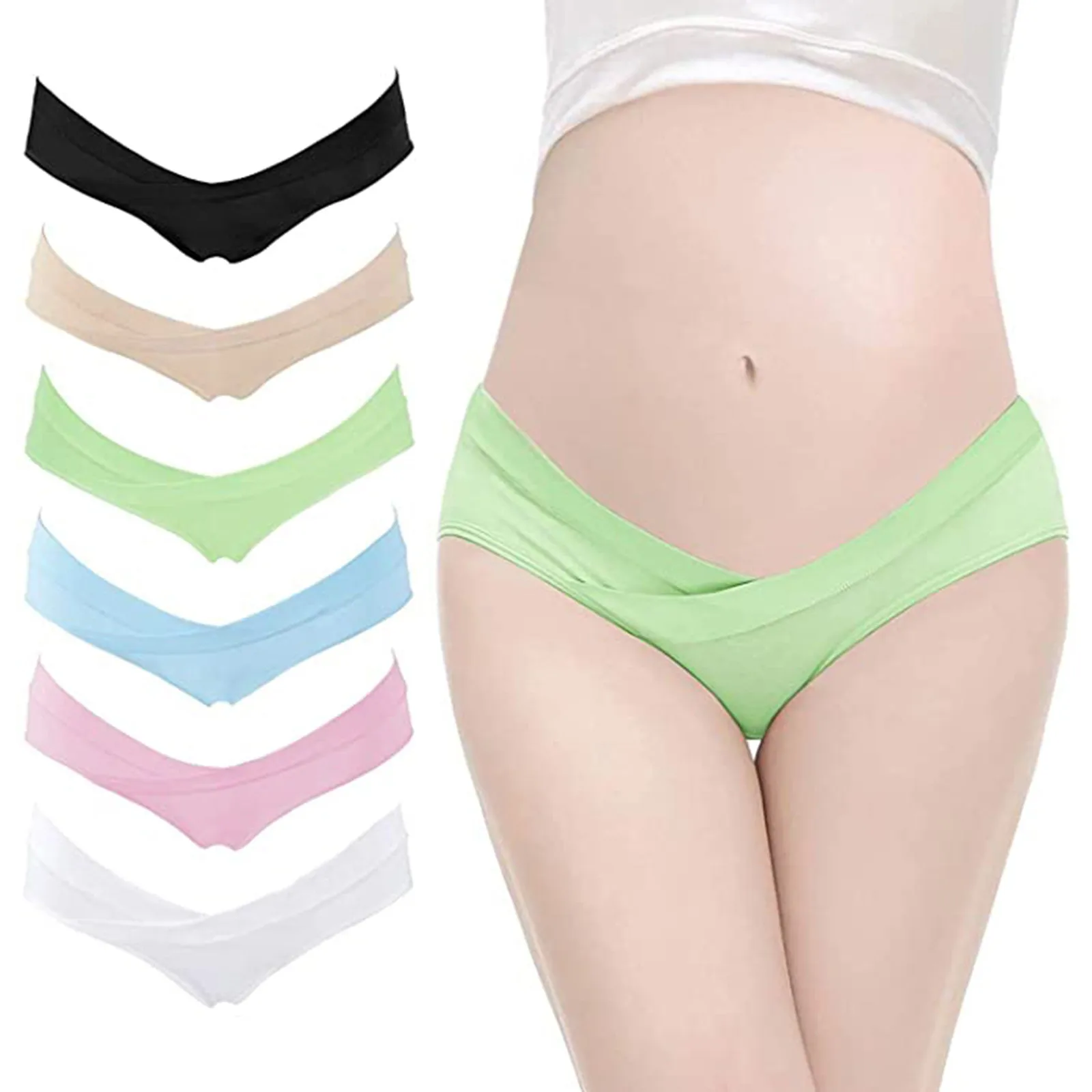5pcs/pack Womens Underwear for Women 55-70kg ,Mid Waist Top Full Coverage  Cotton Brief Ladies Panties Lingerie Undergarments