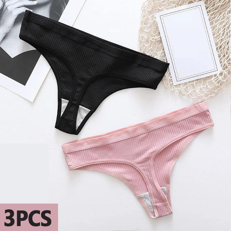 1/3PCS Women Panties Briefs Underwear Lingerie Knicker Thongs G-String Sexy