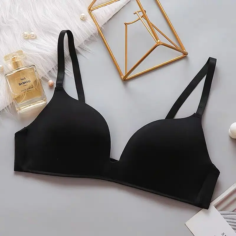 No Wire Brassiere Push Up Bra Seamless Bras for Women A B Cup Underwear  Three Quarters 3/4 Cup Lingerie Sexy Bra Thin Soft (Bands Size : 42-95,  Color : 6) : : Clothing, Shoes & Accessories