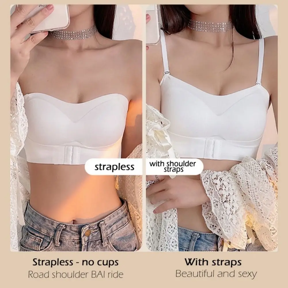 What is French Traceless Lingerie Ladies Small Breasts Together Lace Sports  Bra Thin Breathable One-Piece Triangle Cup Bra