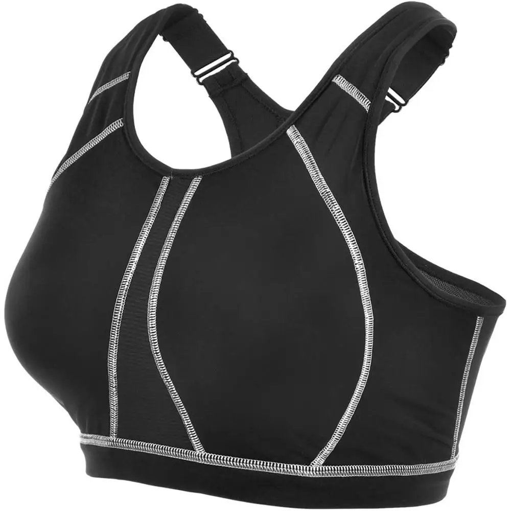 Women's High Impact Full Support Wire Free Molded Cup Active Plus Size  Exercise Bra