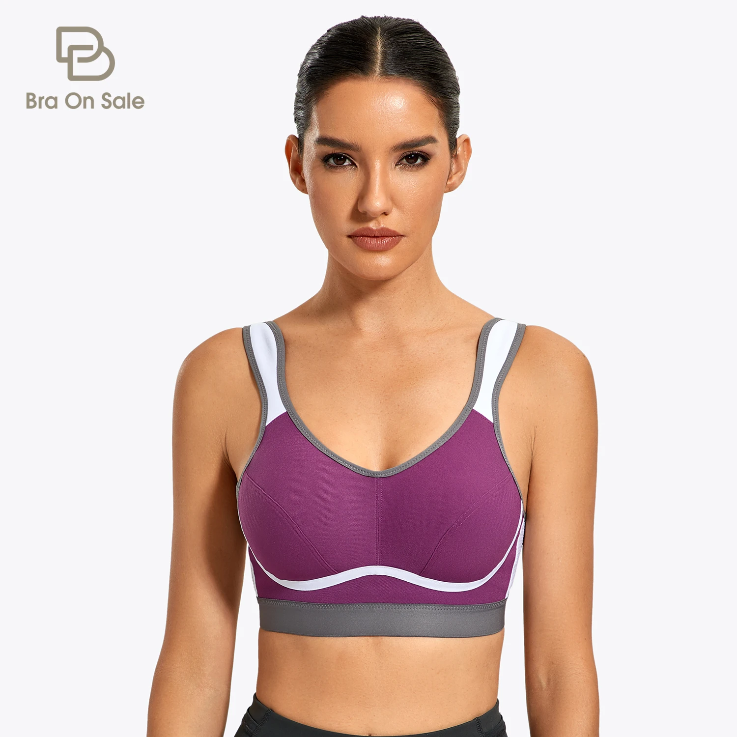 Women Sports Bra Crop Tops New Super Soft Fabric Wider Straps Gym Top Solid  Color Sexy Sport Wear Outdoor Active Bras Jd4