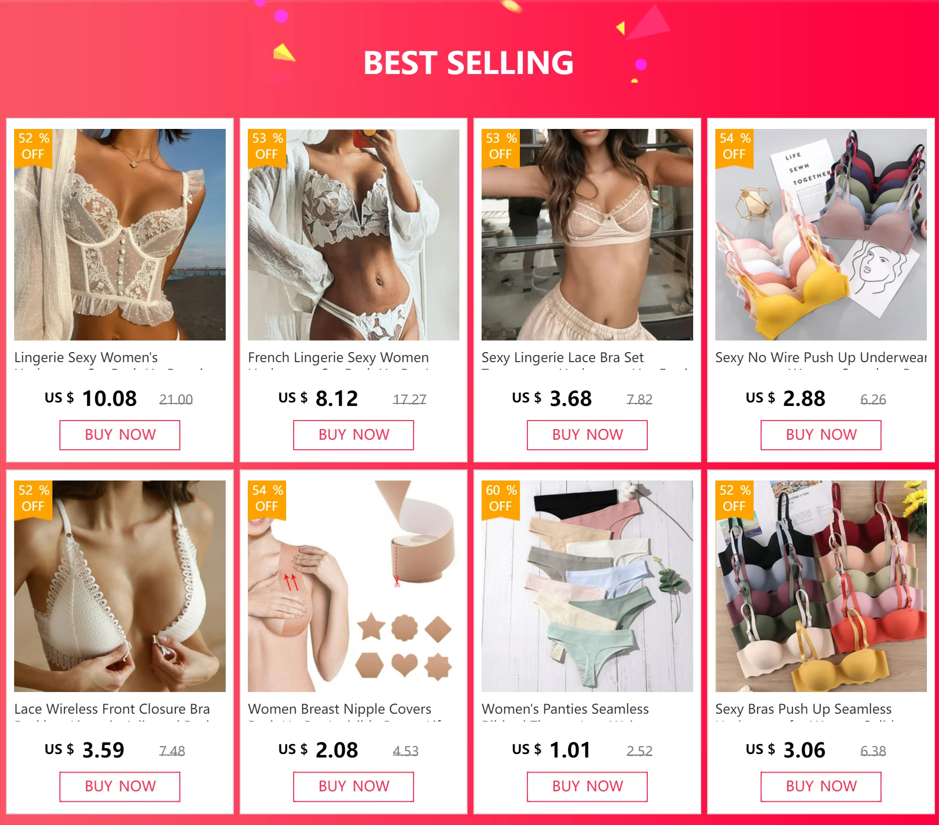 Women Seamless Bra Sexy No Wire Push Up Underwear Girls Students Breathable  Thin 12 Colors Bras