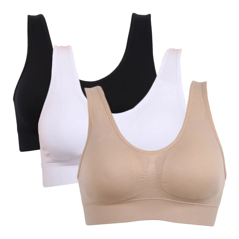 Cotton Bras for Women Women Full Cup Thin Underwear Plus Size Front Button  Wireless Sports Lace Bra Breast Cover Large (A, 34/75D)