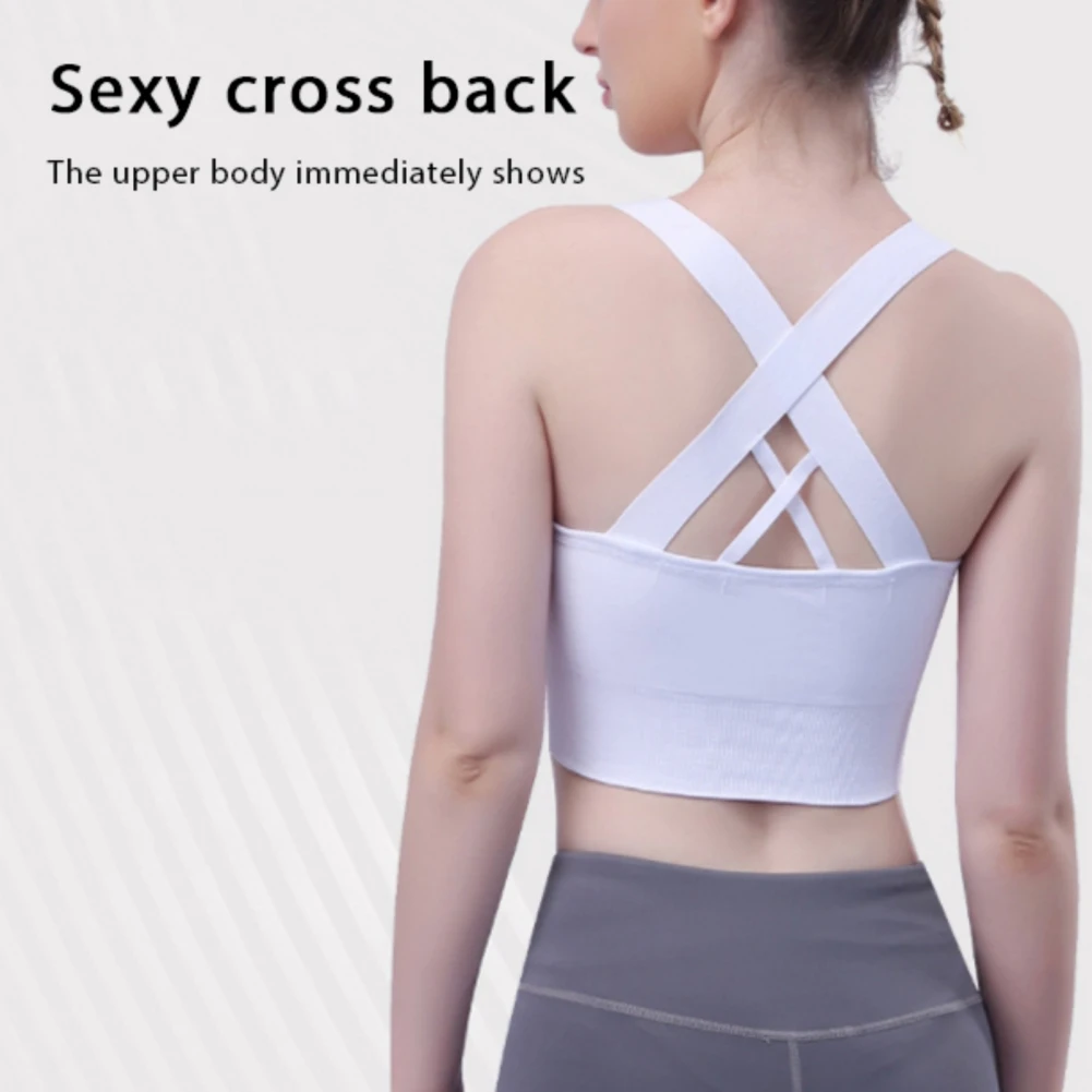 Women Push Up Seamless Bra Sports Workout Top Crop Fitness Active Wear With  Buckle For Gym Brassiere Sportswear, Beyondshoping