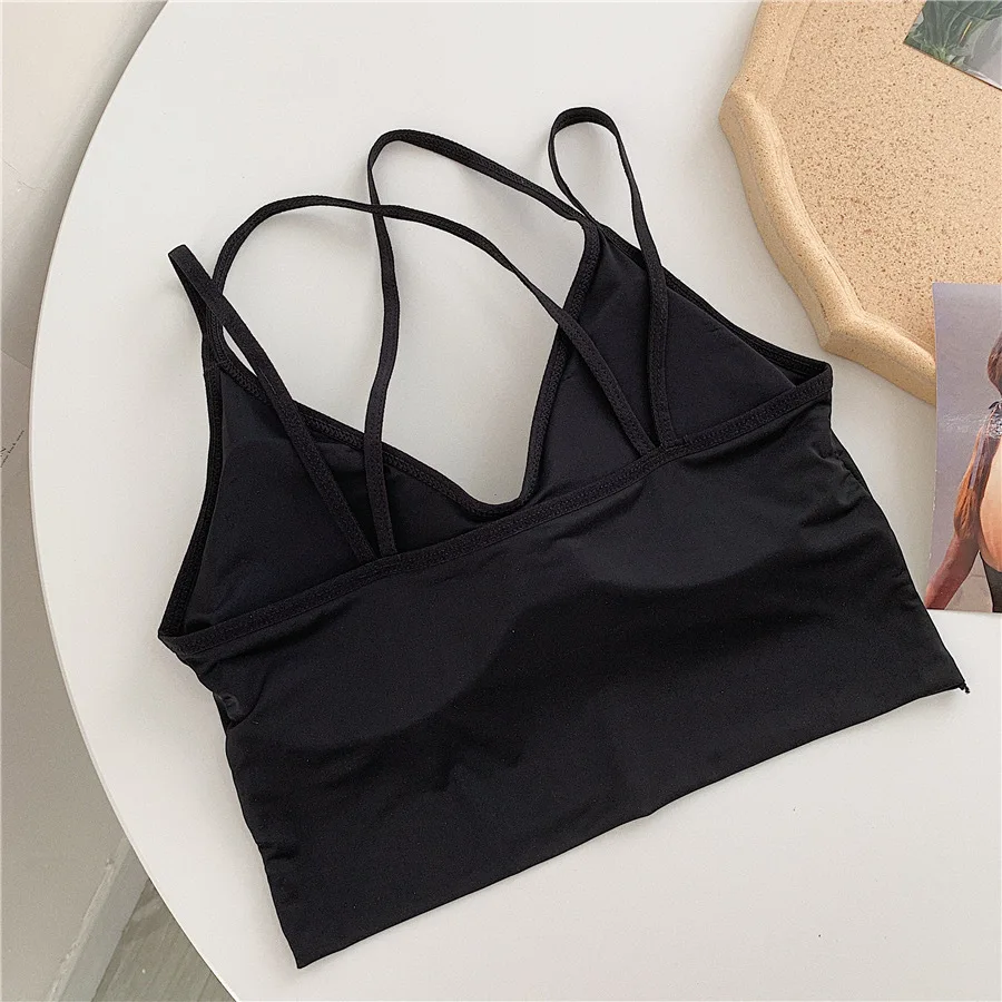 Summer Push Up Sports Bra Sexy Backless Active Bra Solid Casual Tank Top  Underwear Women Lingerie, Beyondshoping