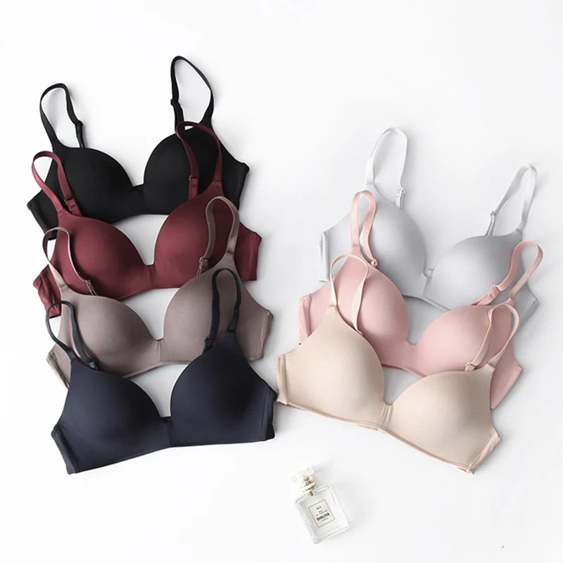 1Pcs Push Up Bra For Young Woman Teenagers Bralette Active Wire Free  Lingerie Soft Women's Underwear Solid Bras Youth BANNIROU, Beyondshoping