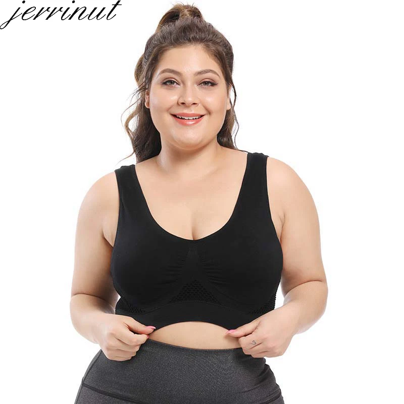 M-6XL Plus Size Seamless Push Up Bra Sports Bras for Women Breathable Lace  Bra Crop Tops 6 Colors Available