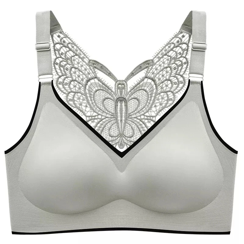 Plus Size Front Button Invisble Bras Lace Sexy No Steel Ring Seamless Vest  Beautiful Back Adjustment Ladies Underwear Dropshipping Wholesale - China Front  Closure Bra and Sleep Underwear price