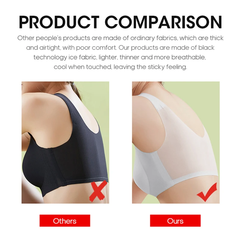 Flarixa Sports Bra Women's Seamless Invisible Push Up Bras Without
