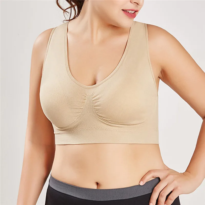 Women's Seamless Essential Bra with Pads, Comfort Wireless Push Up