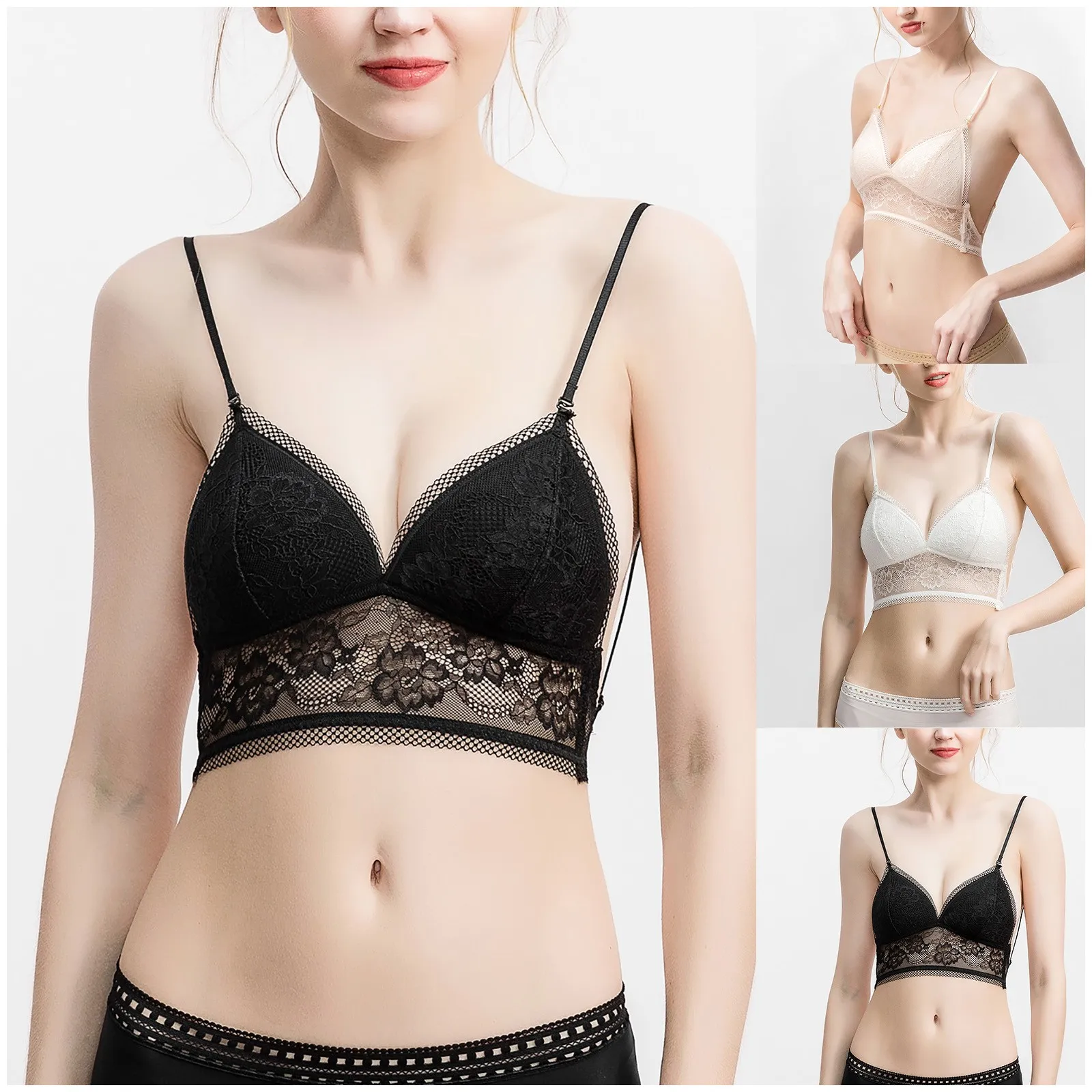 Breast Women Sexy Lace Push Up Shaping Padded Brassiere Portable