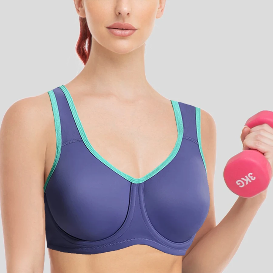 Full Coverage Bra Women's Seamless Max Control High Impact Underwire Solid  Active Bra Female Lingerie 38 D E F Hot Sale, Beyondshoping