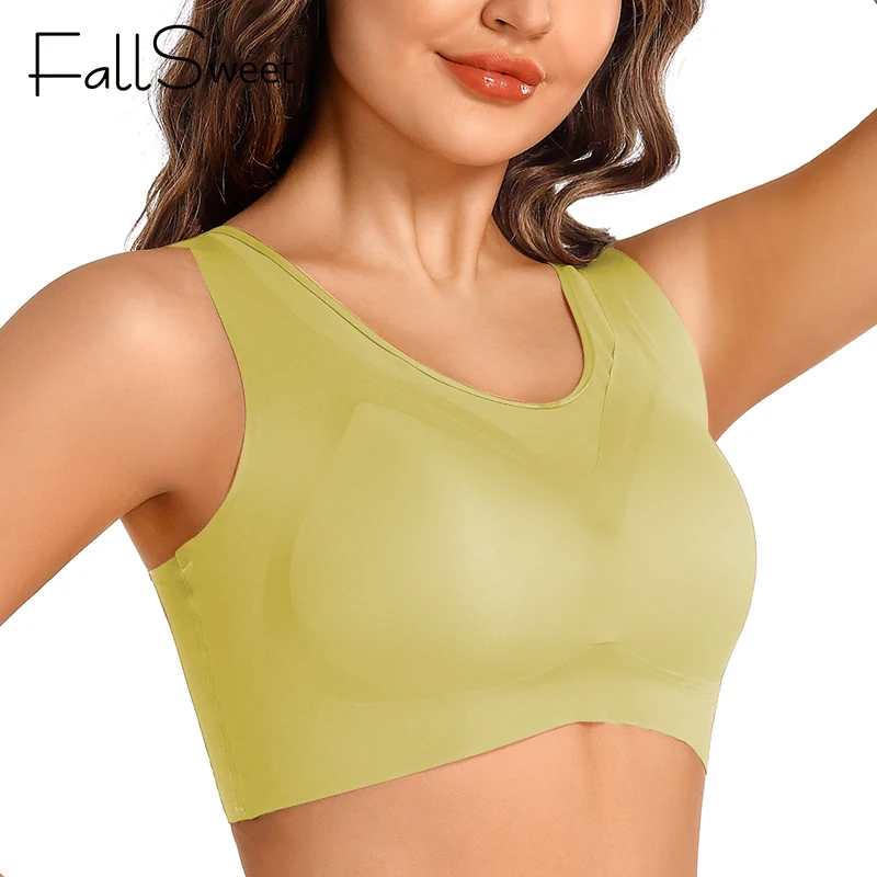 FallSweet Plus Size Seamless Bra Women's Underwear Full Cup