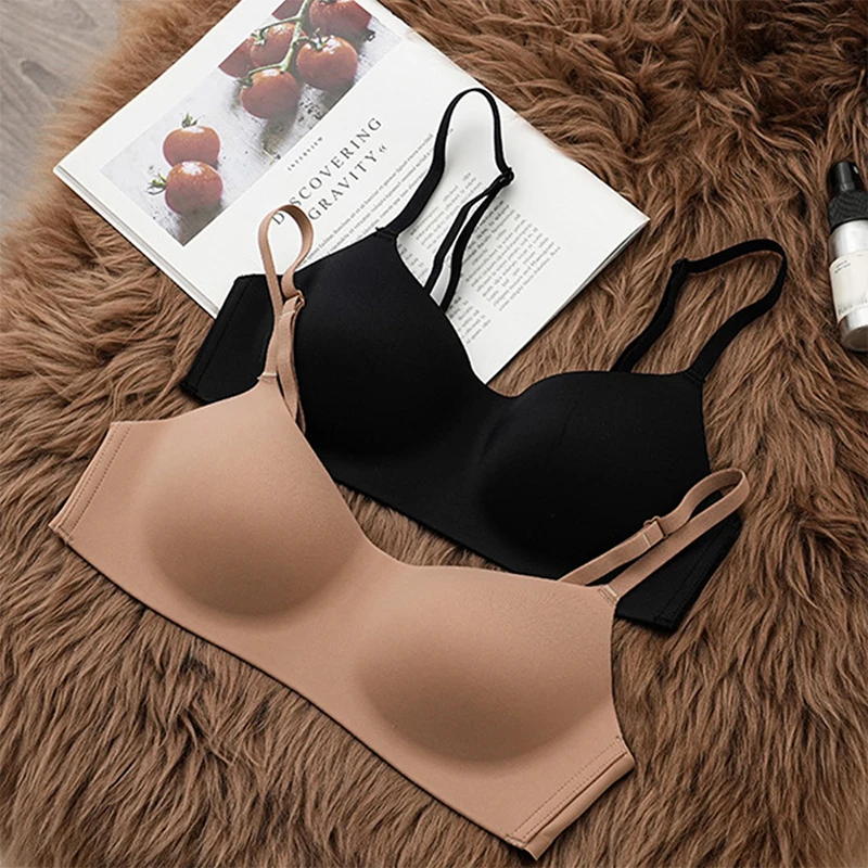 No Steel Ring Bra for Women Soft Comfort Wireless Underwear Female's Bra Breathable  Gathered Thin Lingerie Beauty Back Support, Beyondshoping