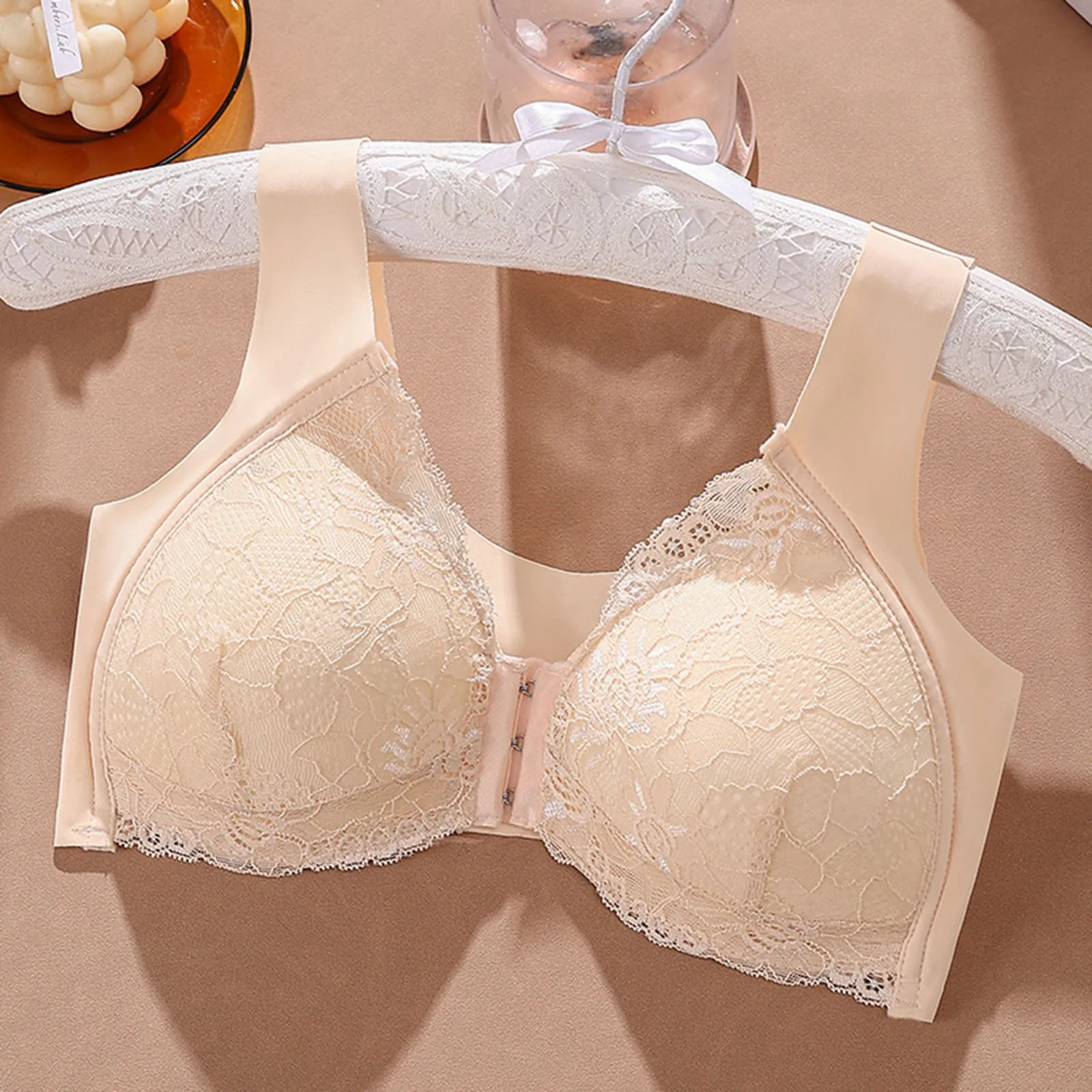 Sexy Thin Adjustable Breathable Bras Women Lace Push Up Bra Lingerie  Comfort Wire Free Intimates Brassiere