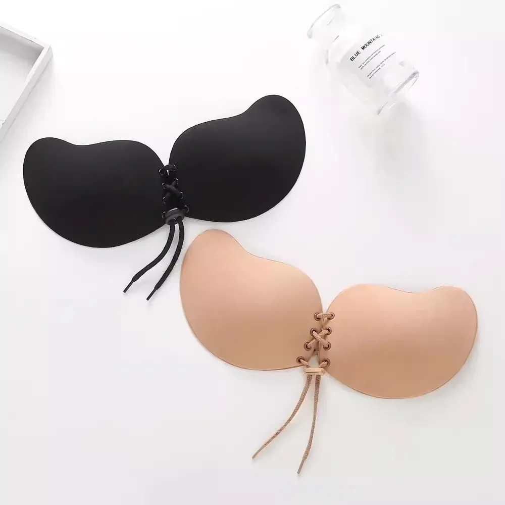 Sexy Invisible Push Up Bra Backless Strapless Bra Seamless Front Closure  Bralette Underwear Women Self-Adhesive Silicone Sticky, Beyondshoping