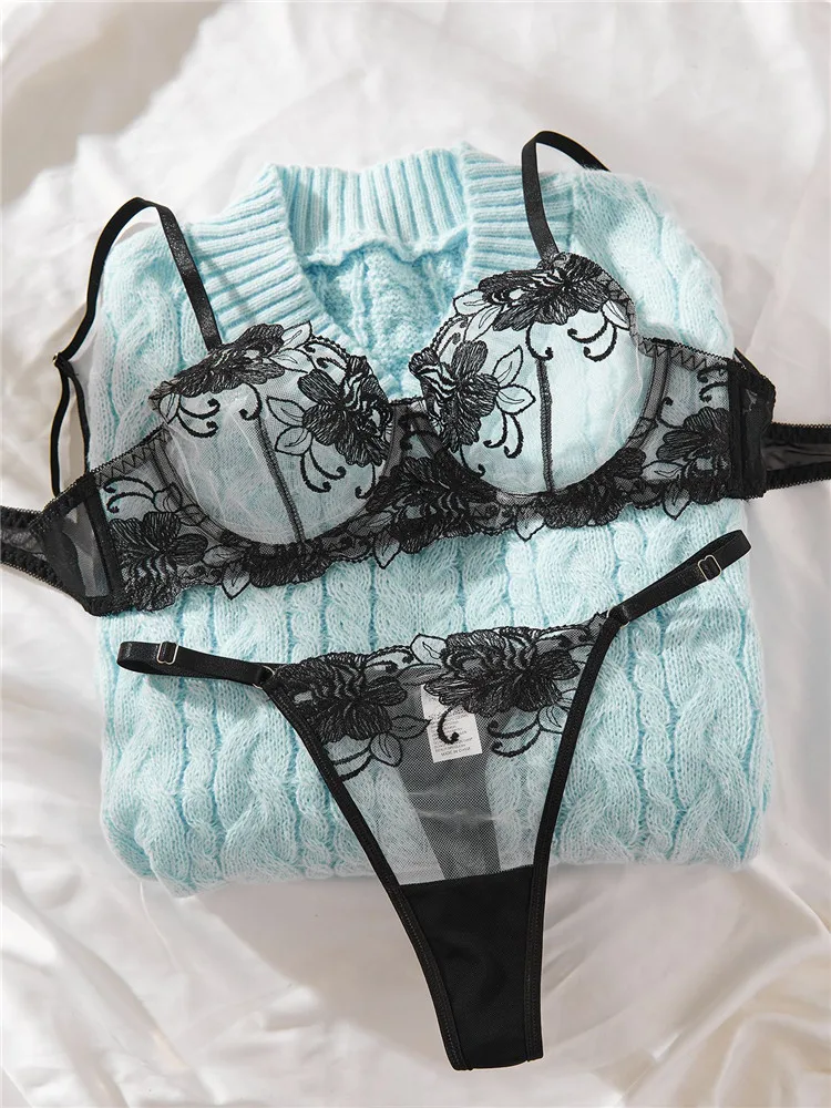 Buy Sexy Lace Lingerie Underwear Set Exotic Lace Open Bra Suits