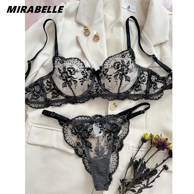 Sexy Lingerie Set for Woman Sensual Lace Breathable Bras Hot Erotic  Perspective Bandage Exotic Underwear Bra Panties Set - AliExpress