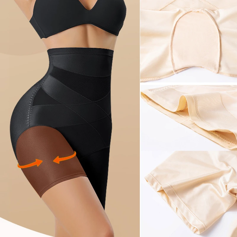 GUUDIA Women High Waist Tummy Control Panties Postpartum Waist Trainer Stomach  Shaper Butt Lifter Shapewear Thigh Slimming Brief