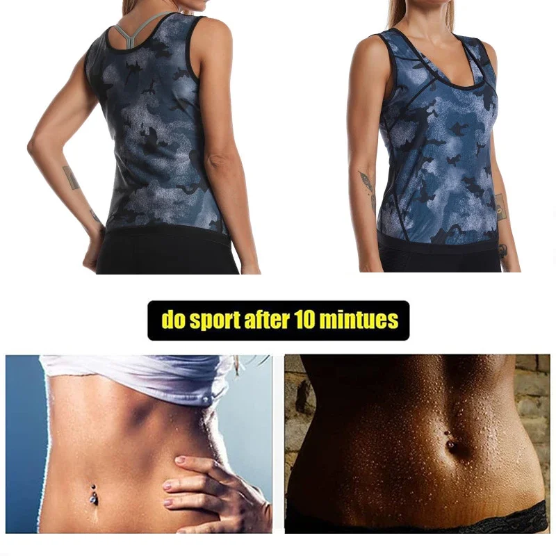 CXZD Women Sweat Sauna Shapewear Waist Trainer Slimming Belly Body Shaper  Weight Loss Vest Fitness Sauna Workout Tank Tops, Beyondshoping