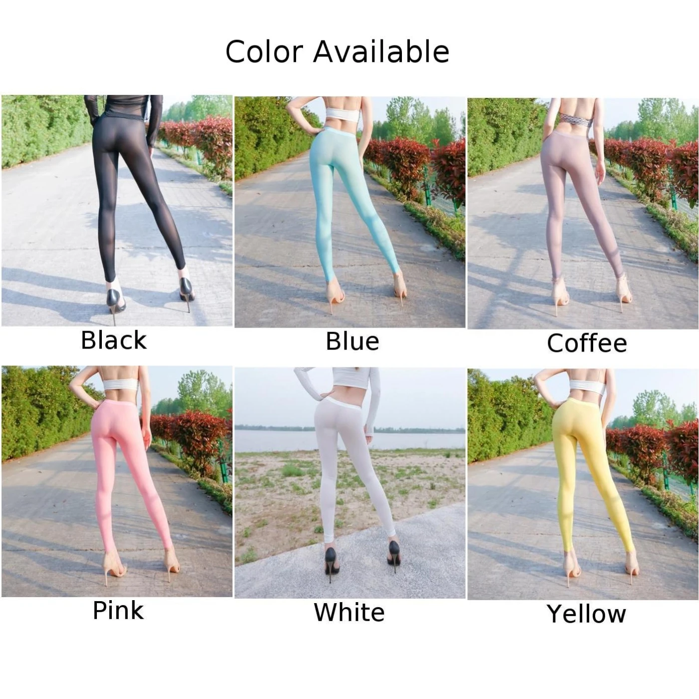 Fashion (Green)Shiny Metallic Leggings Women High Waist Elastic Stretchy  Skinny Glossy Tight Pants Sports Dance Trousers Clubwear DOU @ Best Price  Online | Jumia Egypt