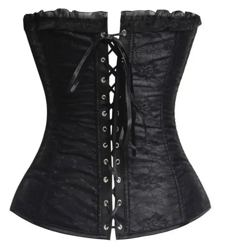 Black Jacquard Sexy Korsett For Women Corsets And Bustiers