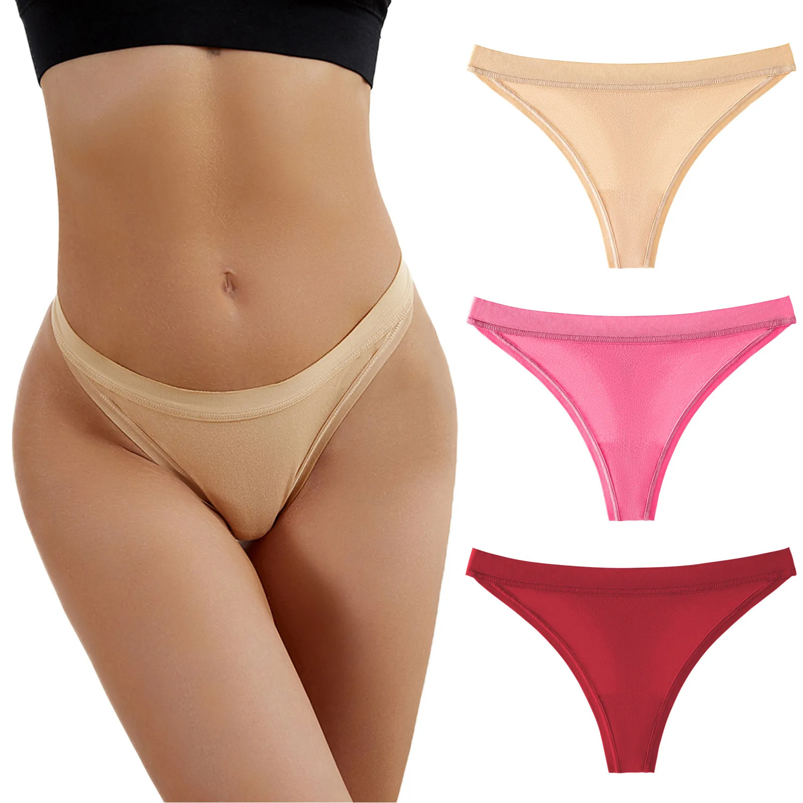 Women Sexy Panties Cotton Comfortable Thongs G-String Underwear