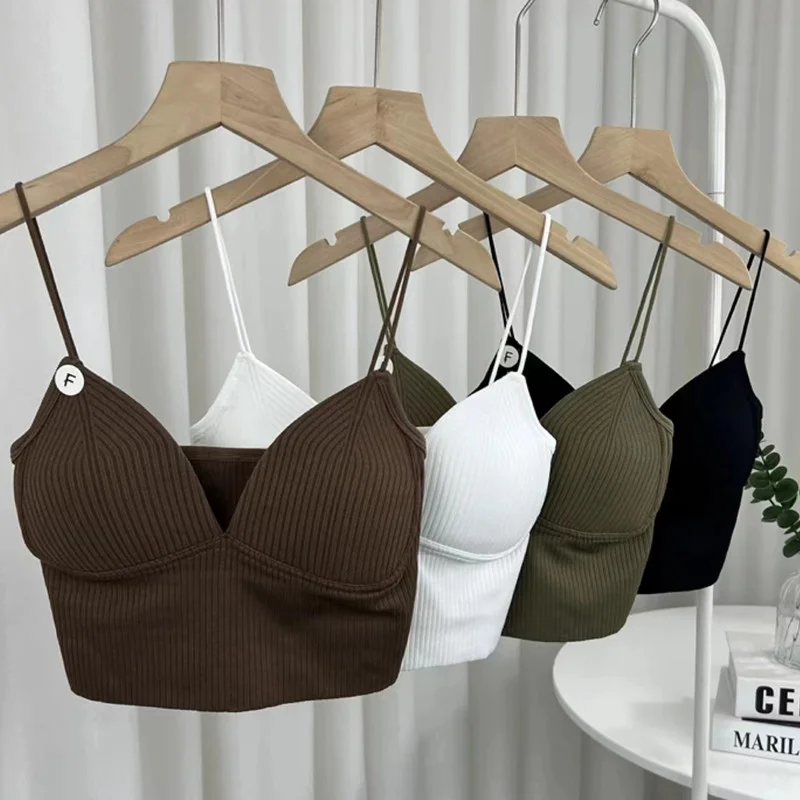 Sexy backless camisole crop top for women