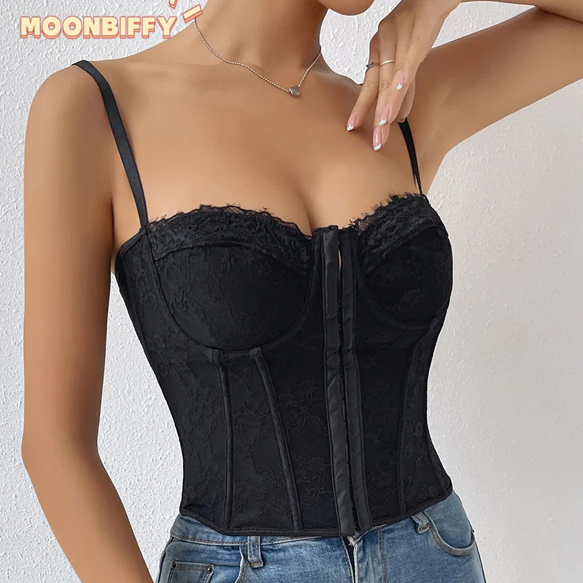 Vest Bras Women Sexy Lace Solid Colors Elastic Sports Vest Bustier